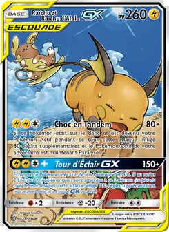 Raichu et Raichu d’Alola GX