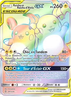 Raichu et Raichu d’Alola GX